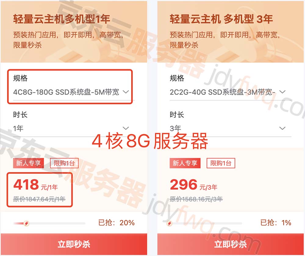 京东服务器价格查询