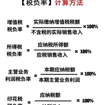 税率及计算方式