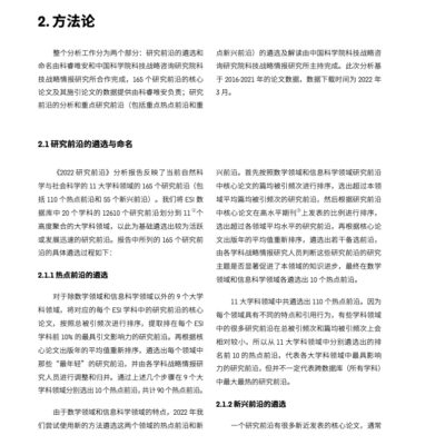 研究热点展望
